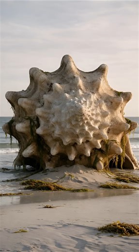 Living inside a giant shell? Yes or No? 🐚👇#camp #asmr #shorts #omg