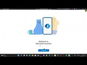 Microsoft Launcher running on Windows 11