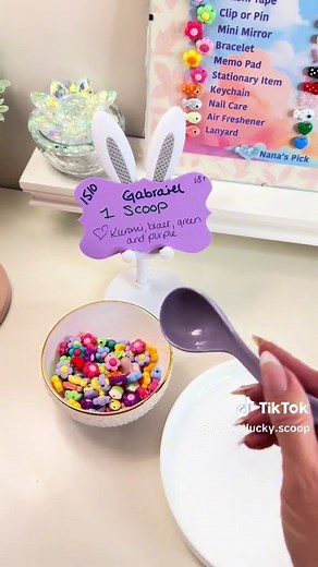 Let’s scoop Gabraiel’s order 😃 She likes Kuromi, black, green and purple #luckyscoops #scoopasmr #surprisebox #mysterybox