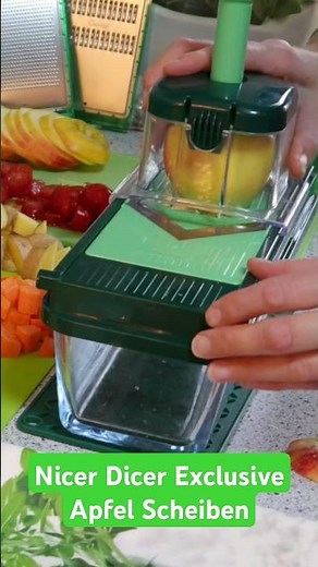 Nicer Dicer Exclusive Apfel Scheiben #nicerdicer #schnittvarianten #nicerdicerexclusive