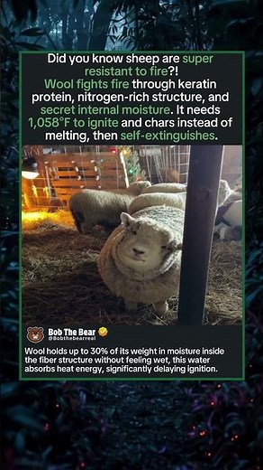 Sheep are Super Resistant to Fire!