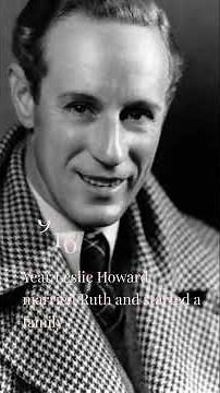 Leslie Howard – Life, Legacy & the Tragic Story of a Classic Hollywood Icon#LeslieHoward#ClassicHol