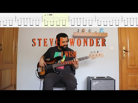 Stevie Wonder // I Wish [Bass Cover + Tabs]