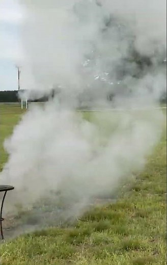 Shooting my first diy sugar rocket