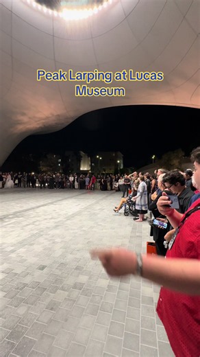 Lucas Museum Founding Members Opening Party Lightsaber Battle