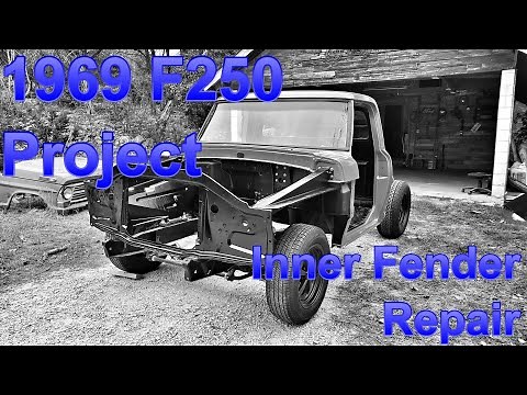 F250 restoration project - Part 40 Inner Fender Repair