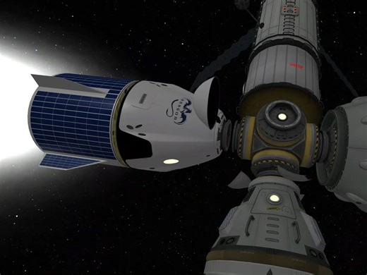 【KSP】龙飞船往返Minmus空间站