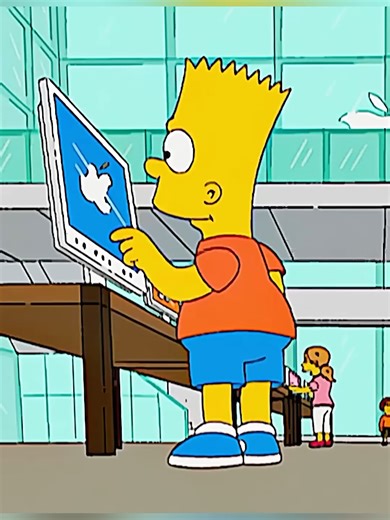 Simpson perturbe le lancement en ligne d'Apple dans sa boutique de téléphonie mobile #shorts #viral