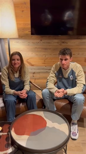 Gold in the Mixed Relay at the Olympic Games for Emily Harrop & Thibault Anselmet 🇫🇷 A masterclass in teamwork, precision and pure determination. From the first climb to the final sprint, flawless execution under Olympic pressure. History written in gold. What a race. What a moment. ⛰️🔥 | International Ski Mountaineering Federation