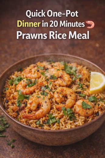 Quick, flavorful one-pot prawns rice! Perfect fast dinner when you want something filling and easy.