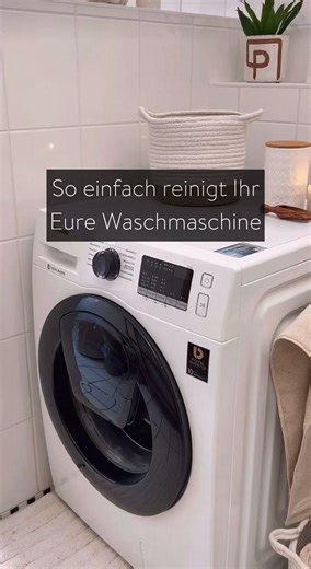 Waschmaschine gründlich reinigen mit Essig und Natron