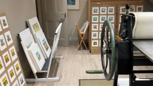 Signing Days Await rossthompsonprints.etsy.com It is actually quite nice to be out on the road doing deliveries after my week of cranking the press. One of the advantages of being self employed is getting to shake up and chose the various chores/tasks at times. When I get home these babies will be dry and then the cutting, trimming and signing takes place ready for them to be popped into mounts and frames for the next round of deliveries in a fortnight. T’is that time of year. | Sarah Ross-Thomp