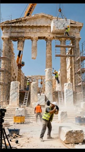 Ancient Greek Temple Restoration Timelapse | 2,500 Years Rebuilt