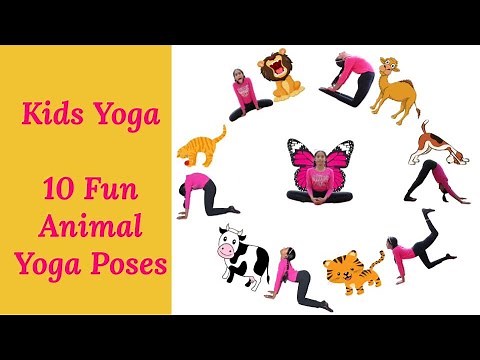 Yoga For Kids | 10 Fun Animal Yoga Poses | Animal Asanas By Vedasri Bodanapu