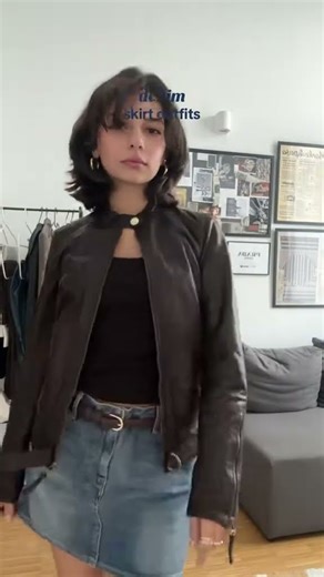 denim skirt outfits #ootd #outfit #outfitideas #outfitinspo #ootdguide #softgirloutfits