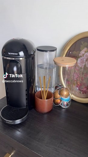 The easiest way to clean your nespresso machine🩷✨ #nespresso #nespressotalents #nespressocleaning #nespressovertuoplus #nespressorecipes