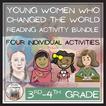 Young Women Who Changed the World Close Reading Bundle | 3rd-4th Grade