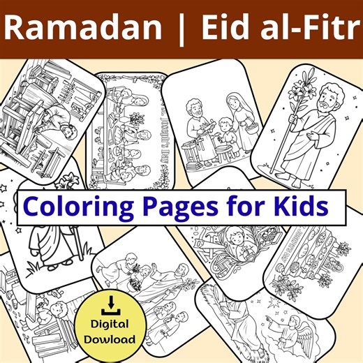 St. Joseph's Day Coloring Pages, Catholic Saint Activity, Lent Coloring Sheet (digital Download) - Etsy