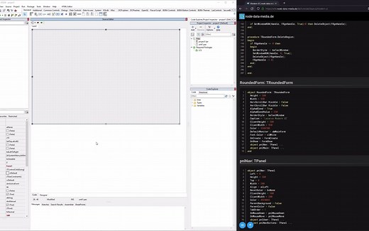 老外分别用Delphi和Lazarus做的UI界面-Lazarus