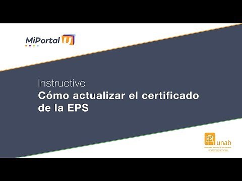 Cómo actualizar tu Certificado de EPS