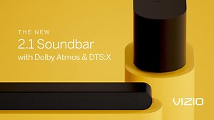 3.4K views · 23 reactions | Meet the VIZIO 2.1 Soundbar – a serious step up in sound.  Wireless subwoofer = more bass for your space 勞Dolby Atmos for 360° sound immersion 欄QuickFit compatible for the easiest tool-free TV setup ever | VIZIO | Facebook