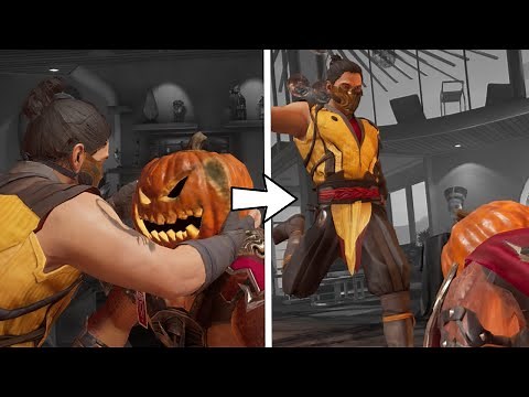 Mortal Kombat 1 - The Pumpkin Head Halloween Fatality