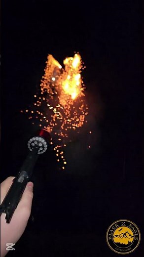 Pyrotechnik mit Walther P22 Schreckschusspistole! 💥14 #silver #vorfreude #pyro #vogelschreck