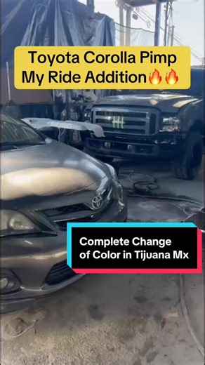 Toyota Corolla Pimp My Ride Addition🔥🔥 Complete Change of Color in Tijuana Autobody and Paint Shop #losangeles #sandiego #california #tijuanaautobodypaint #oceanside