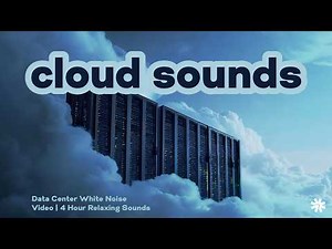 Cloud Sounds — 4 Hours of Real Data Center Noise for Focus & Deep Sleep | White Noise, Server Hum