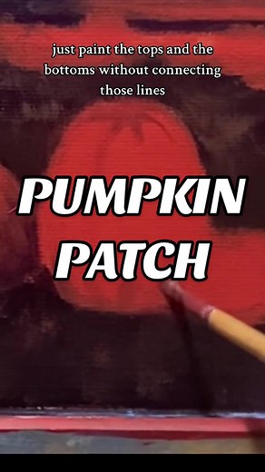 Bringing back the spooky pumpkin tutorial 🎃 works for oils, gouache and acrylic! #art #artist #painting #paintingtutorial #arttutorial #spooky #halloween