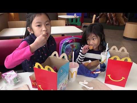Pretend Play Visiting Real McDonalds Playground - Fun TV