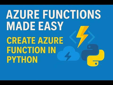 Create Azure Function in Python and Deploy to Azure Function App | #azure #azurefunctions #microsoft