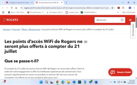 Rogers to discontinue Shaw Go WiFi/Rogers Hotspots on July 21 - RedFlagDeals.com Forums