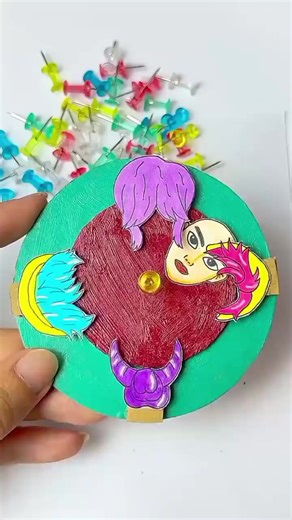 Kpop Saja Boy Cardboard Spinning Game Craft