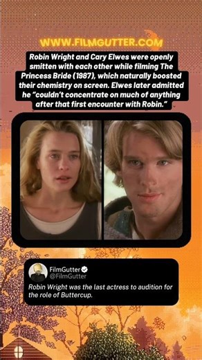 Robin Wright and Cary Elwes in Rob Reiner’s The Princess Bride (1987) #shorts