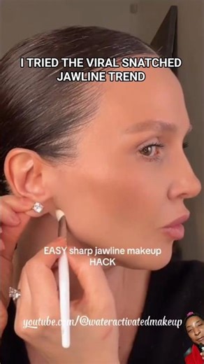 EASY SHARP JAWLINE MAKEUP HACK TEST