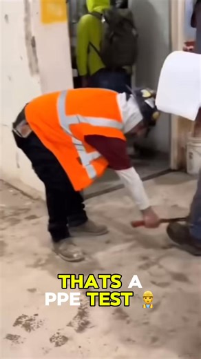 2.9K views | Now that’s a PPE test 藍 #east2westsafetyplus #safetytraining #florida #osha #oshaapproved #mewp #forklift #tips #forklifttraining #excavator #CPR #manlift #reels #fallprotection #scissorlift #fun #good #forkliftcertified #funny #funnyvideos #heavymachinery #safetytrainingvideo #reelsvideo #reelsfb #bluecollar #forkliftoperator #heavyequipmentoperator #constructionmanagement | East 2 West Safety Plus | Facebook