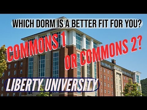 comparing commons 1 and commons 2 at liberty university// dorm tours