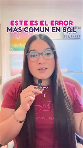 Anais Silva | SqlNinjaPro 👩‍💻 on Instagram: "error en sql #mysql #sql #sqlninjapro #basededatos #aprendersql"