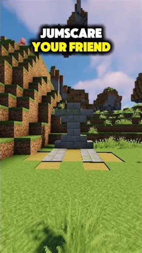 How to Jumpscare Your Friend in Minecraft! 💀 #minecraft #shorts