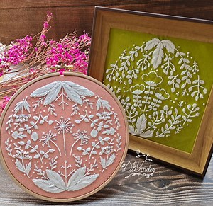 Mandala Embroidery Kit Beginner: Floral Pattern Sewing Craft - Etsy
