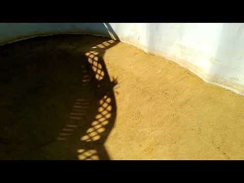 How to repair an above ground swimming pool cave in video #3 of 4