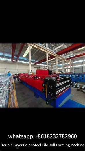 High Efficiency Double Layer Color Steel Roof Panel Roll Forming Machine #machine