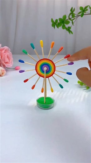 paper crafts creator on Instagram: "Title: DIY Spinning Rainbow Wheel Hashtags: #RainbowWheelCraft #SpinningToyDIY #ColorWheelFun #DIYSpinner #KidsCraftIdeas #RainbowCraft #SpinningWheelToy #CreativeKidsProject #EasyDIYFun #CraftWithColors"