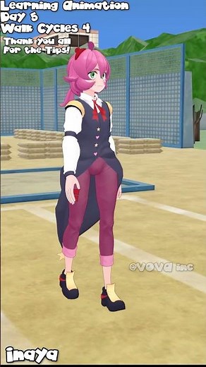 Day 5, Walk Cycles 4 #blender #animation #practice #3danimation #fyp #learning #walking #b3d