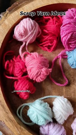 Part 1 : Scrap yarn Ideas🧶 "Turning leftover yarn into little treasures ✨♻️ Watch how scrap yarn can become something adorable & useful! 🧶💡 #CrochetWithLove" What do you do with your scrap Yarn? Let me know in the comments👇 #crochetocity #crochet #crochetersofinstagram #InstaCrochet #crochetcommunity #CrochetIdeas #ScrapYarnProjects #ScrapYarnIdeas #ScrapYarnCrochet #CrochetScrapYarn #ScrapYarnMagic #CrochetTutorial #CrochetWithLove #CrochetInspiration #UpcycleYarn #CrochetForFun #CrochetIde
