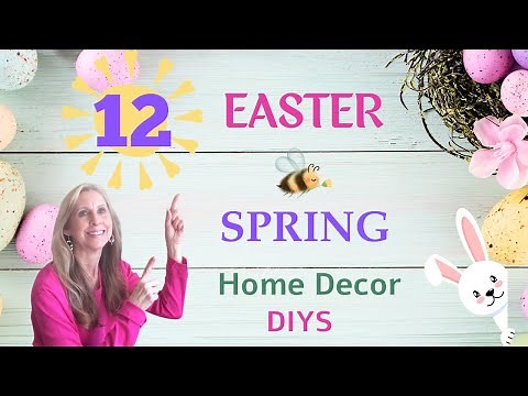 12 FAVORITE Dollar Tree EASTER SPRING HOME DECOR DIYs 🌹 BUNNY & FLOWER CRAFT DIY IDEAS TO MAKE