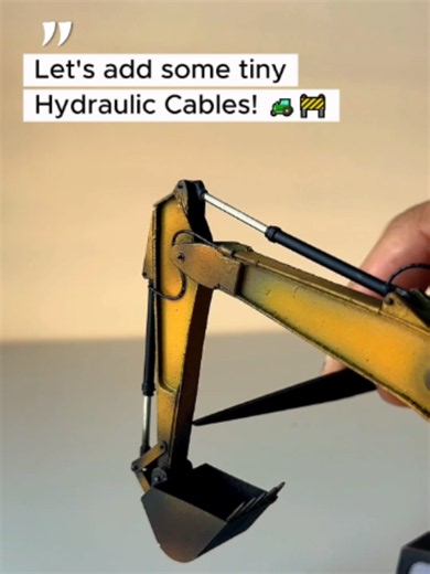 Tiny Hydraulic Cables DIY for Miniature Dioramas