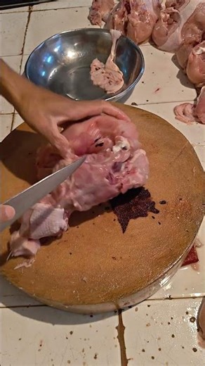 fast and neat chicken breast fillet skills #cuttingchicken #shortvideo