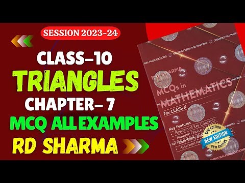 RD Sharma MCQs Examples Solutions Class 10 Chapter 7 Triangles Multiple Choice Questions